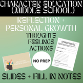 Reflection + Personal Growth Slides + Fill In Notes