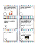 Reflection, Refraction, & Diffraction Task Cards