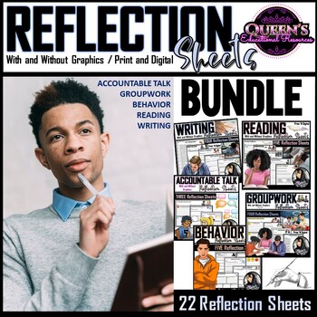 Preview of Reflection Sheets | Reflection Worksheets | Reading and Writing Reflections