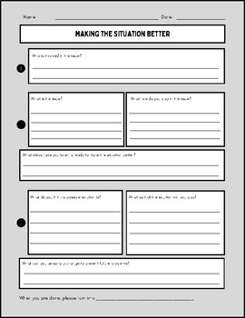 Preview of Reflection Sheet for Friendship Drama and Conflict