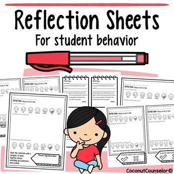 Preview of Reflection Sheets for Student Behavior with Parent Note Home
