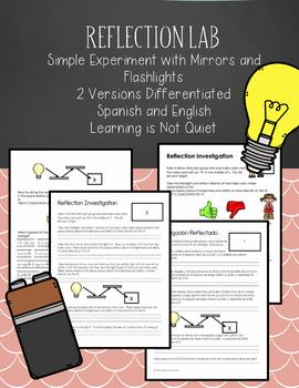 Preview of Reflection Simple Lab with Light Energy Unit (SPED, ESOL, Spanish, English)