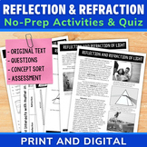 Reflection and Refraction of Light Energy | Science Readin