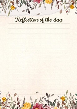 Preview of Reflection of the Day Planner -Perfect for Daily Inspiration and Personal Growth