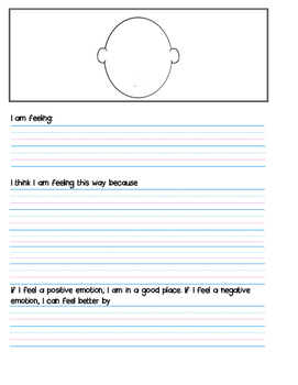 Preview of Reflection sheet for kids