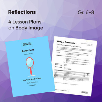 Preview of Reflections | Body Image Unit | 4 Lesson Plans