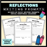 Reflections Daily Writing Prompts - 30 Days of SEL Writing
