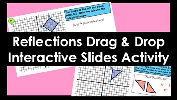 Preview of Reflections Drag & Drop Digital Slides Activity (Distance Learning)