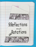 Reflections and Rotations Interactive Notebook Foldable