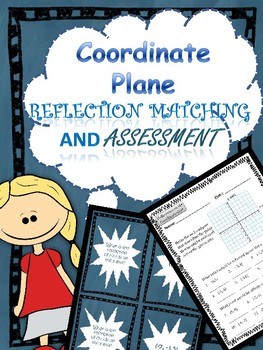 Preview of Reflections on a Coordinate Plane Matching and Assessment