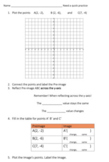 Reflections (Transformations) - student worksheets