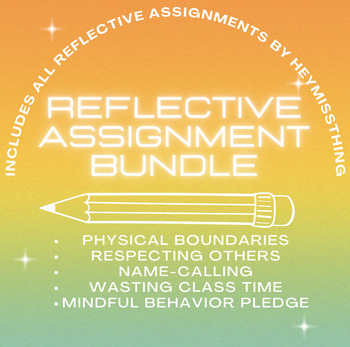 Preview of Reflective Assignment Bundle