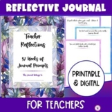 Reflective Journal for Teachers with 37 Inspiring Quotes