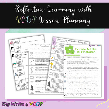 Preview of Reflective Learning with VCOP Lesson Planning