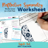 Reflective Symmetry Drawing Worksheet and Shading Worksheet