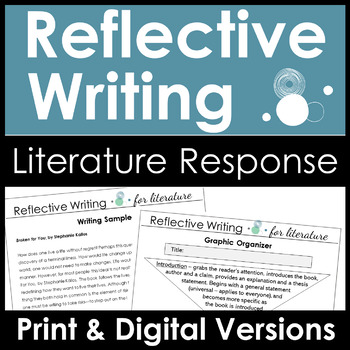 Preview of Reflective Writing Essay Response to Literature, High School Book Review, 6 Days
