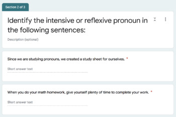 personal 2c reflexive 2c and intensive pronouns 5d teaching resources tpt