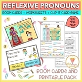 Reflexive Pronouns | BOOM Cards | Worksheets | Clip - It C