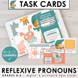 Reflexive Pronouns Task Cards & Activity (Print + Digital)