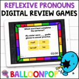 Reflexive Pronouns Digital Grammar Review Games BalloonPop