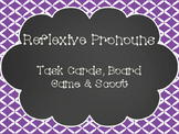 Reflexive Pronouns Task Cards, Board Game & SCOOT