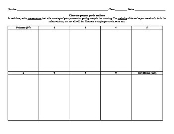 morning routine worksheets teaching resources teachers pay teachers