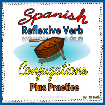 Preview of Spanish Reflexive Verbs Conjugations Notes and Practice Powerpoint BUNDLE