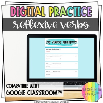 Preview of Reflexive Verbs Digital Exit Tickets | Use with Google Apps | Verbos Reflexivos