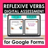 Reflexive Verbs Google Forms Assessment | Editable