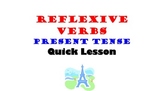 Reflexive Verbs, Reflexive Pronouns in French: Present Tense