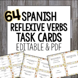 Reflexive Verbs Spanish Editable Task Cards Los verbos reflexivos