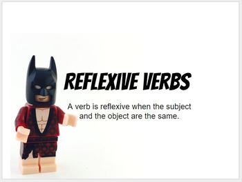 Preview of Reflexive Verbs in Spanish with Lego Batman!
