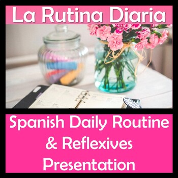 Preview of Reflexive Verbs/Daily Routine in Spanish (90 Slide Power Point)