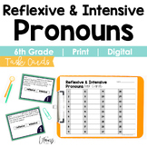Reflexive and Intensive Pronouns Task Cards 6th Grade | Go