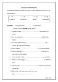 Reflexive Pronouns Worksheets | Teachers Pay Teachers