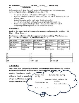 Preview of Reflexive verbs and reading activities