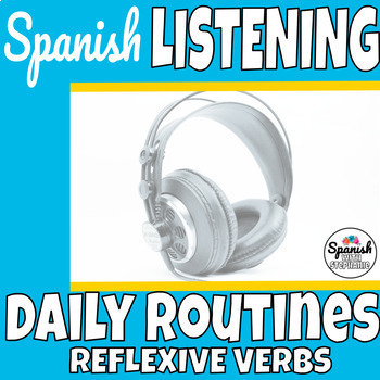 Preview of Reflexive verbs in Spanish listening practice activities Los verbos reflexivos