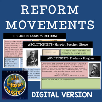 Preview of Reform Movement Distance Learning