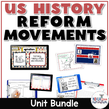 Preview of Reform Movements of the 1800s Bundle
