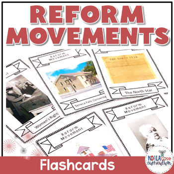 Preview of Reform Movements of the 1800s Flash Cards