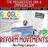 Progressive Era Reform Movements Lesson - NAACP - Suffrage