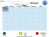 Reformat-able Behavior Chart Calendar