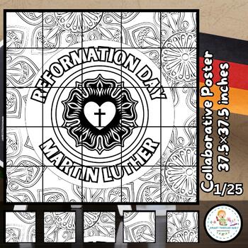 Reformation Day Activities Martin Luther Craft Protestant Coloring Art ...