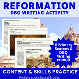 Reformation Document Analysis Writing Assignment DBQ Format