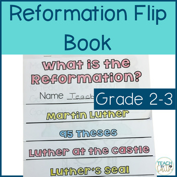 Preview of Martin Luther and the Reformation Day Activities Bible Lesson Flip Book