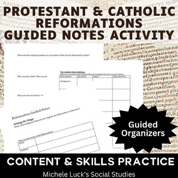Preview of Reformation Guided Organizers for Protestant and Catholic Movements