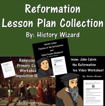 Preview of Reformation Lesson Plan Collection Bundle