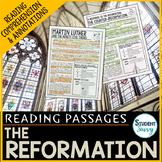 Protestant Reformation Reading Comprehension Passages Mart