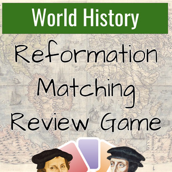 Preview of Reformation Matching Review Game