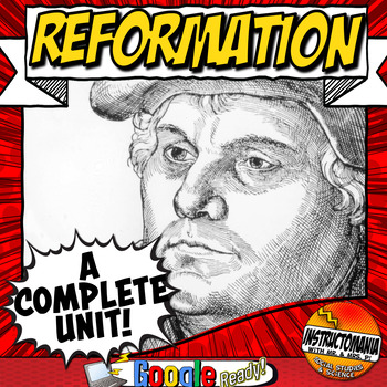 Preview of Protestant Reformation Bundle: Lessons, Worksheets, & Activities Digital & Print